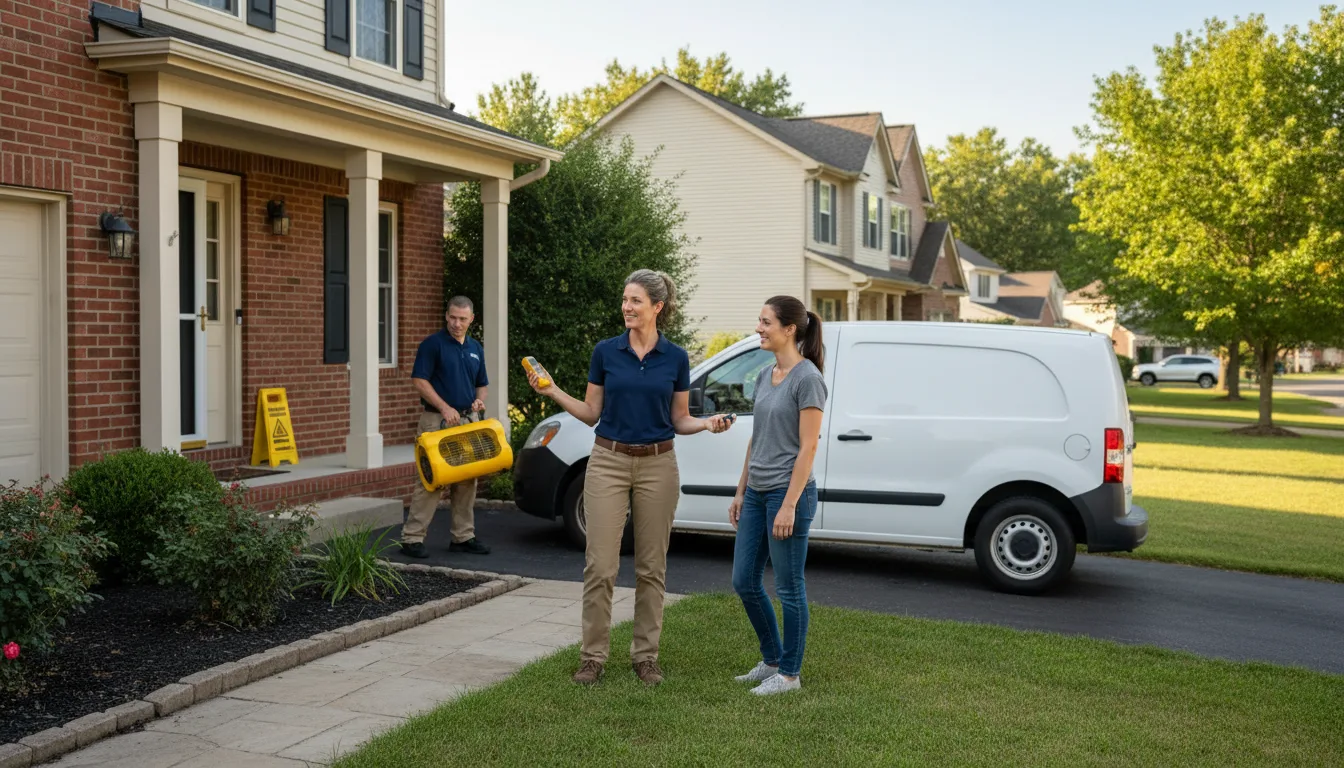 Water restoration image for Home Water Damage Repair in Farmer, OH